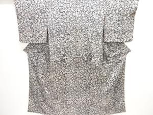 アンティーク　紋錦紗　花鳥更紗模様着物